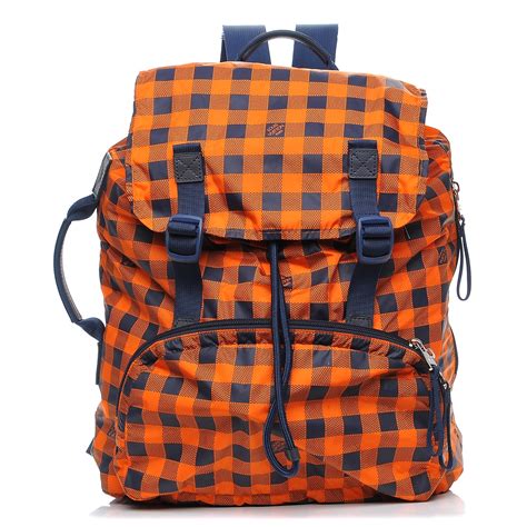 orange lv backpack